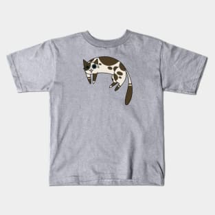 A Cute Heterochromia Tabby Cat Kids T-Shirt